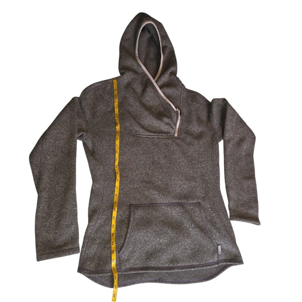 Stio Sweetwater Fleece Hoodie Thumbholes Rust Brown Large Outdoor Jacket Hiking - Picture 7 of 7